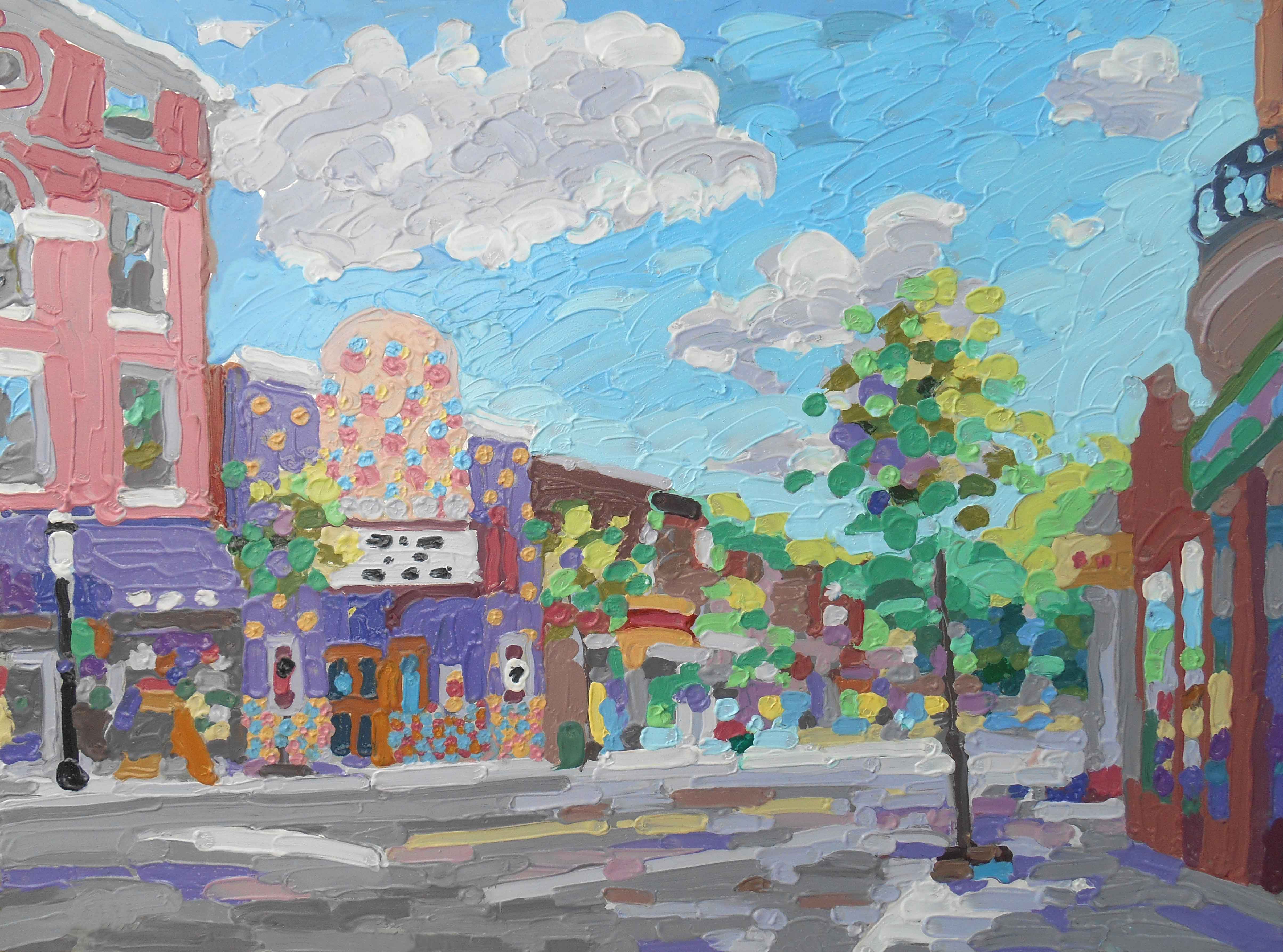 Clifton, Cincinnati, Ludlow Village, Impressionist Paintings in Faux